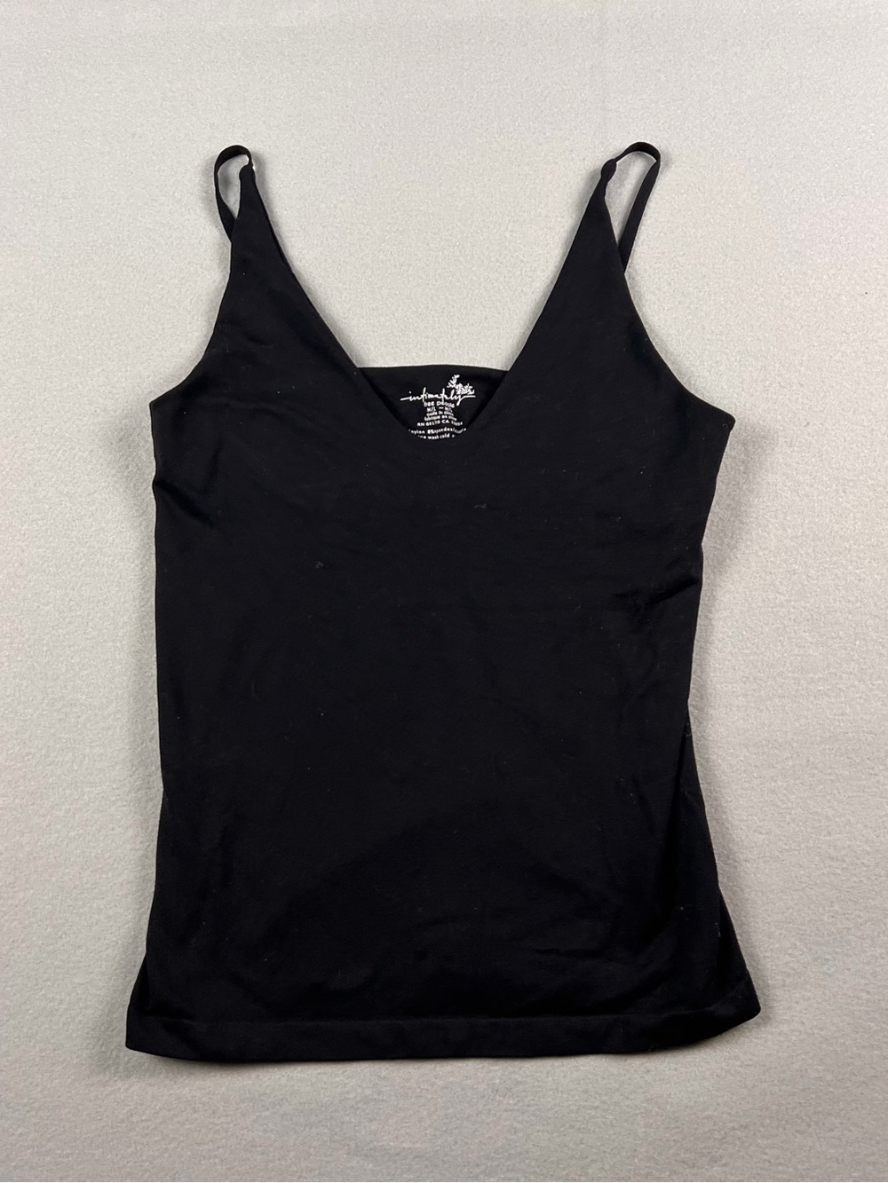 Classic Black V-Neck Camisole Top